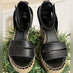 Franco Sarto Black Espadrille Sandals